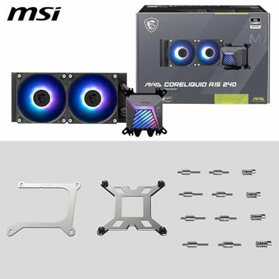 MSI MAG Coreliquid A15 240 Moederbord, Processor Alles-in-één vloeistofkoeler 12 cm Zwart 1 stuk(s)