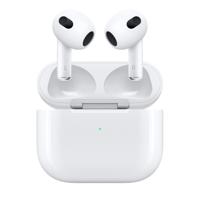 Apple mpny3zm/a airpod 2022 3rd gen in-ear headphones, wireless, bluetooth 5.0, charging case, white - thumbnail