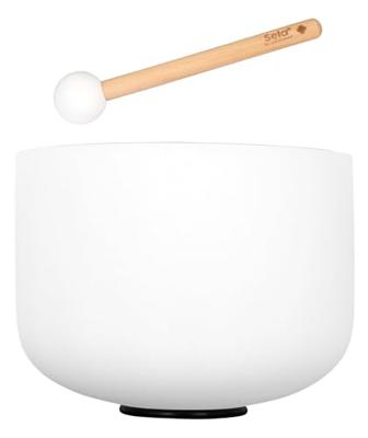 Sela SECF10G Crystal Singing Bowl Set - Frosted (G: 440 Hz)