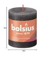 Bolsius kaars rustiek 8x7 cm stormy grey - thumbnail