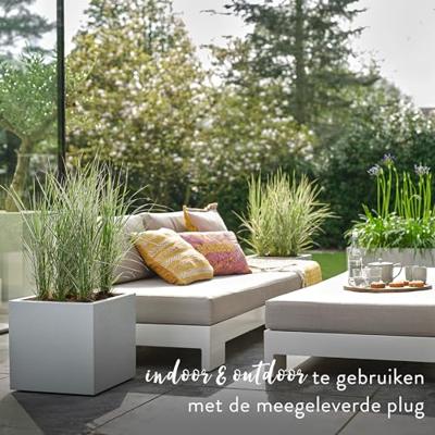 Bloempot Elho Wit Ø 29,5 cm Plastic Vierkant Modern