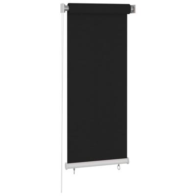 VidaXL Rolgordijn voor buiten 65(b)x140(h) cm zwart