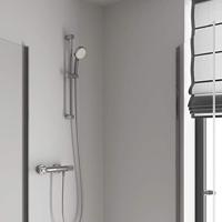 GROHE Grohtherm-1000 Performance renovatieset thermostatisch met koppelingen met glijstang 60cm en hoofddouche 2 standen chroom 34783000 - thumbnail
