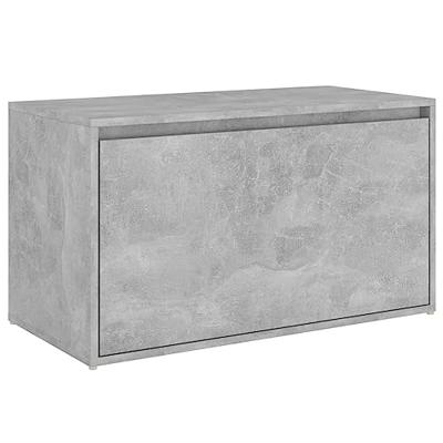 VidaXL Halbank 80x40x45 cm bewerkt hout betongrijs