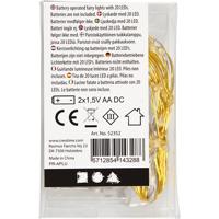 Creativ Company Led slinger met lampjes, l: 3,15 m, goud, 1 stuk - thumbnail