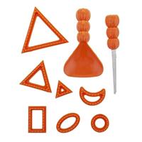 Funny Fashion 54895 uitsnijset voor pompoen 9-delig - thumbnail