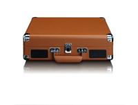 Koffer platenspeler met 2 ingebouwde speakers Bruin - thumbnail