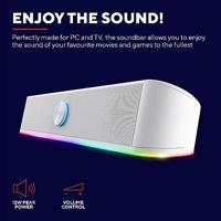 Trust GXT 619W Thorne RGB PC-luidsprekers Kabelgebonden 12 W Wit - thumbnail