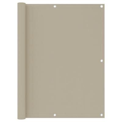 Balkonscherm 120x500 cm oxford stof beige
