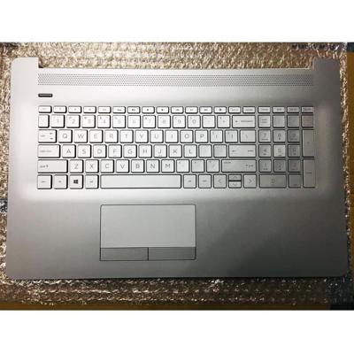 Notebook keyboard for HP 17-BY 17-CA with topcase touchpad backlit silver