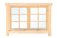 Dubbel draai/kiepraam L3 144,5x96,6 cm 28-70 mm- - Hout- Tuindeco - thumbnail