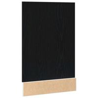Vaatwasserpaneel Lyon 45x1,5x67 cm bewerkt hout zwart eiken - thumbnail