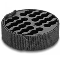 Delock Kabelorganizer met klittenbandkabelbinder zwart - thumbnail