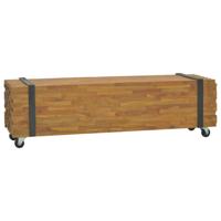 VidaXL Tv-meubel 110x30x32,5 cm massief teakhout - thumbnail