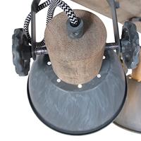 Steinhauer Landelijke plafondlampGearwood 4-lichts - 2729GR - thumbnail