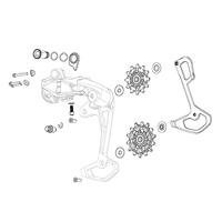 SRAM schaltwerkbefestigung rear derail.mount.+limit screw set - thumbnail
