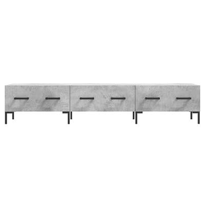 Tv-meubel 150x36x30 cm bewerkt hout betongrijs