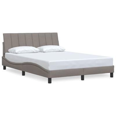 Bedframe zonder matras "Hanko" stof taupe 140x200 cm