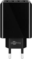 Goobay 4-way usb charger (30 w) (zwart) - thumbnail