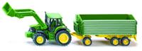 Siku 1843 john deere met aanhangwagen 1:87 - thumbnail