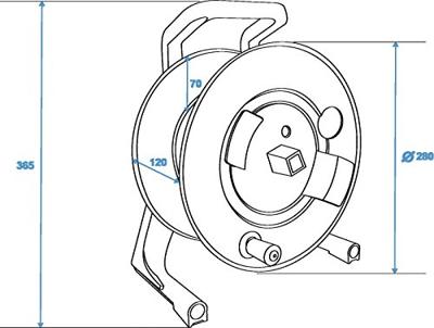 SCHILL Cable Drum IT266.RM A=280/C=11 - thumbnail