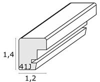 Deknudt Houten fotokader in licht witte kleur 10x15 S41JL1 - thumbnail