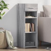 Dressoir 30x42,5x93 cm bewerkt hout grijs sonoma eikenkleurig - thumbnail