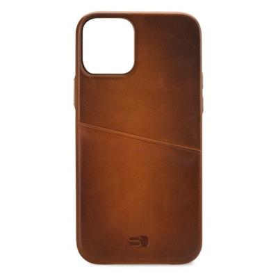 Senza Desire Leather Cover with Card Slot Apple iPhone 13 Burned Cognac Senza Desire Leather Cover with Card Slot Apple iPhone 13 Burned Cognac