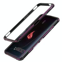 Voor ASUS ROG Phone 3 ZS661KS Aluminium Alloy Schokbestendig beschermende bumperframe (Zwart paars) - thumbnail