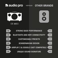 Audio Pro C5 MkII Smart Multiroom Wifi speaker Bruin - thumbnail