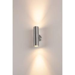 SLV Aluminium grijzeAstina Out ESL up en down wandlamp - 228776