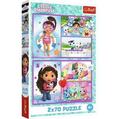 Puzzel Gabby's Dollhouse 2x70 Stukjes