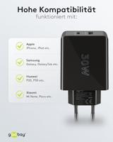 goobay Dual USB-C PD (Power Delivery) Fast Charger (30 W) oplader - thumbnail