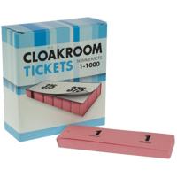 Doos garderobebloks nummerset roze - thumbnail