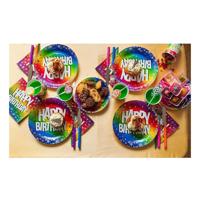 Boland Papieren borden happy birthday 23cm, 10st. - thumbnail