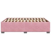 Bedframe fluweel roze 140x190 cm - thumbnail