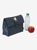 Lunchbox van gecoat katoen marineblauw met sterren - thumbnail