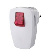 Bachmann 911.273 Stekker met randaarde Kunststof Met schakelaar 250 V Wit IP20 - thumbnail