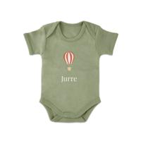 Romper bedrukken - Korte mouw - Groen - 86/92 - thumbnail