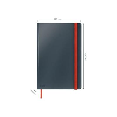 Leitz 44830089 Notitieboek Gelinieerd Grijs Aantal paginas: 80 DIN B5