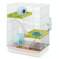 FERPLAST Kooi Hamster Tris - 46x29x58 cm - Wit - Voor hamster - thumbnail