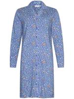 Katoenen doorknoopnachthemd bosdieren - thumbnail