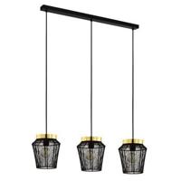 EGLO Escandidos Hanglamp - E27 - 92 cm - Zwart|Geelkoper|Goud - thumbnail