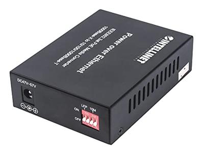Intellinet 508216 Gigabit PoE+ Media Converter, 1 x 1000Base-t RJ45 Haven naar 1 x SFP Haven, PoE+ Injector