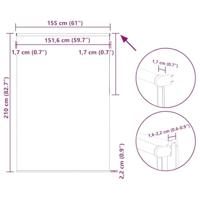 Rolgordijn verduisterend 155x210 cm stofbreedte 151,6 cm grijs - thumbnail