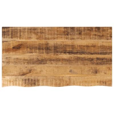 Tafelblad met natuurlijke rand 100x60x2,5 cm massief mangohout