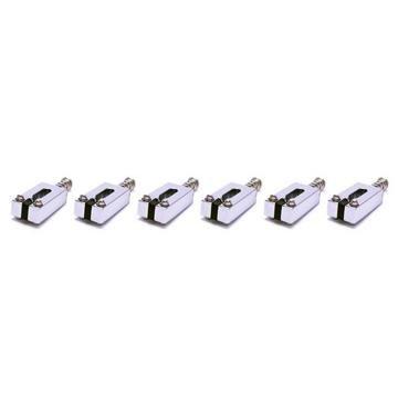 Graph Tech String Saver PG-8000-0C Brushed Steel Chrome brugzadels voor ST- en TE-stijl gitaar (set van 6)