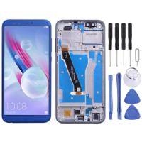 LCD-scherm en digitizer volledige montage met frame voor Huawei Honor 9 Lite (blauw) - thumbnail
