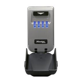 Masterlock Medium Key Lock Box - Zinc alloy construction - Light Up Resettable 4-digit combination - (CR2032 Battery included) - Mounting hardware - thumbnail
