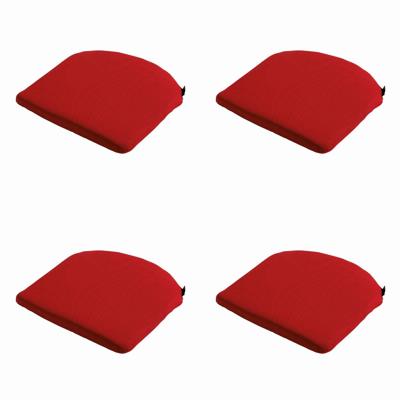 Zitkussen Rib rood 46 cm x 48 cm (4 stuks) Madison - Madison